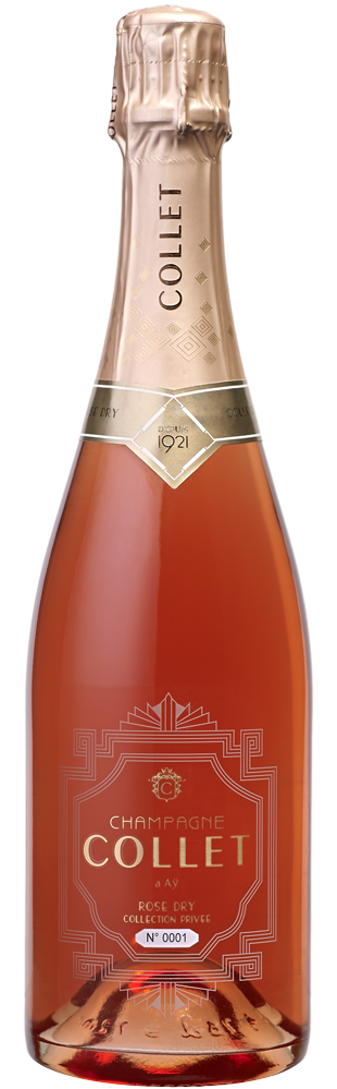 5b. rose contour rose foncé, rosé Capsule de champagne COLLET 